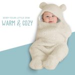 BlueMello Baby Swaddle Blanket | Ultra-Soft Plush Essential for Infants 0-6 Months | Receiving Swaddling Wrap White | Ideal Newborn Registry and Toddler Boy Accessories | Perfect Baby Girl Shower Gift - Image 9